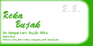 reka bujak business card