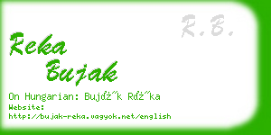 reka bujak business card